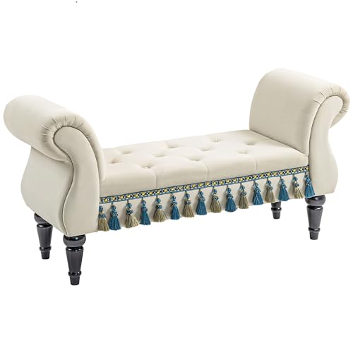 Luxus istuinpenkki Vintage 117 cm 150 kg Beige