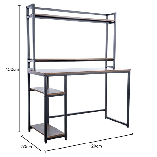 Kirjoituspöytä Hyllyllä 120 cm MU/RU