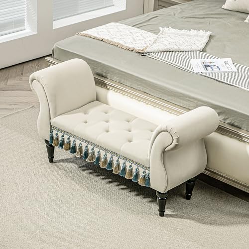 Luxus istuinpenkki Vintage 117 cm 150 kg Beige
