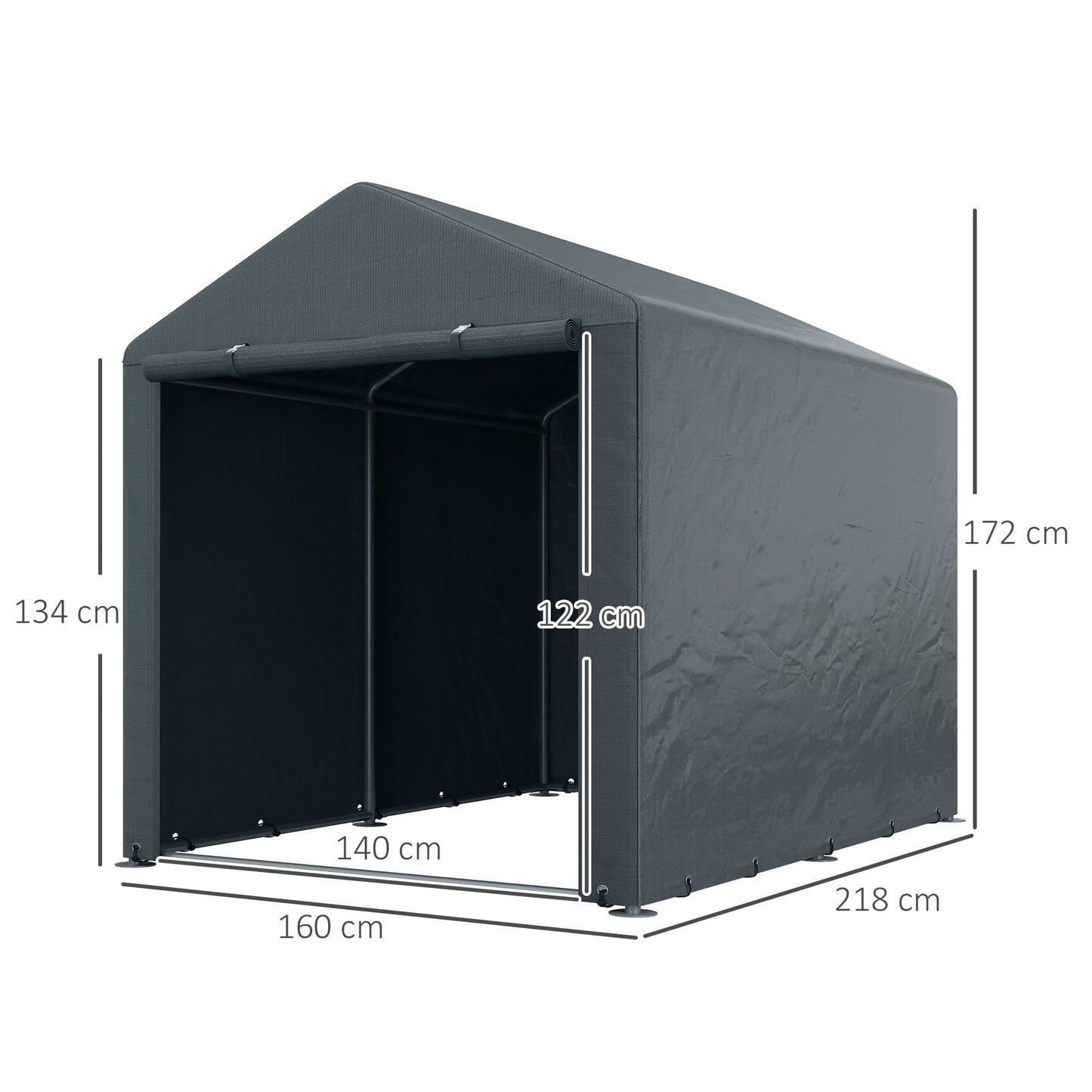Pressutalli 1,6 x 2,18 x 1,72 m