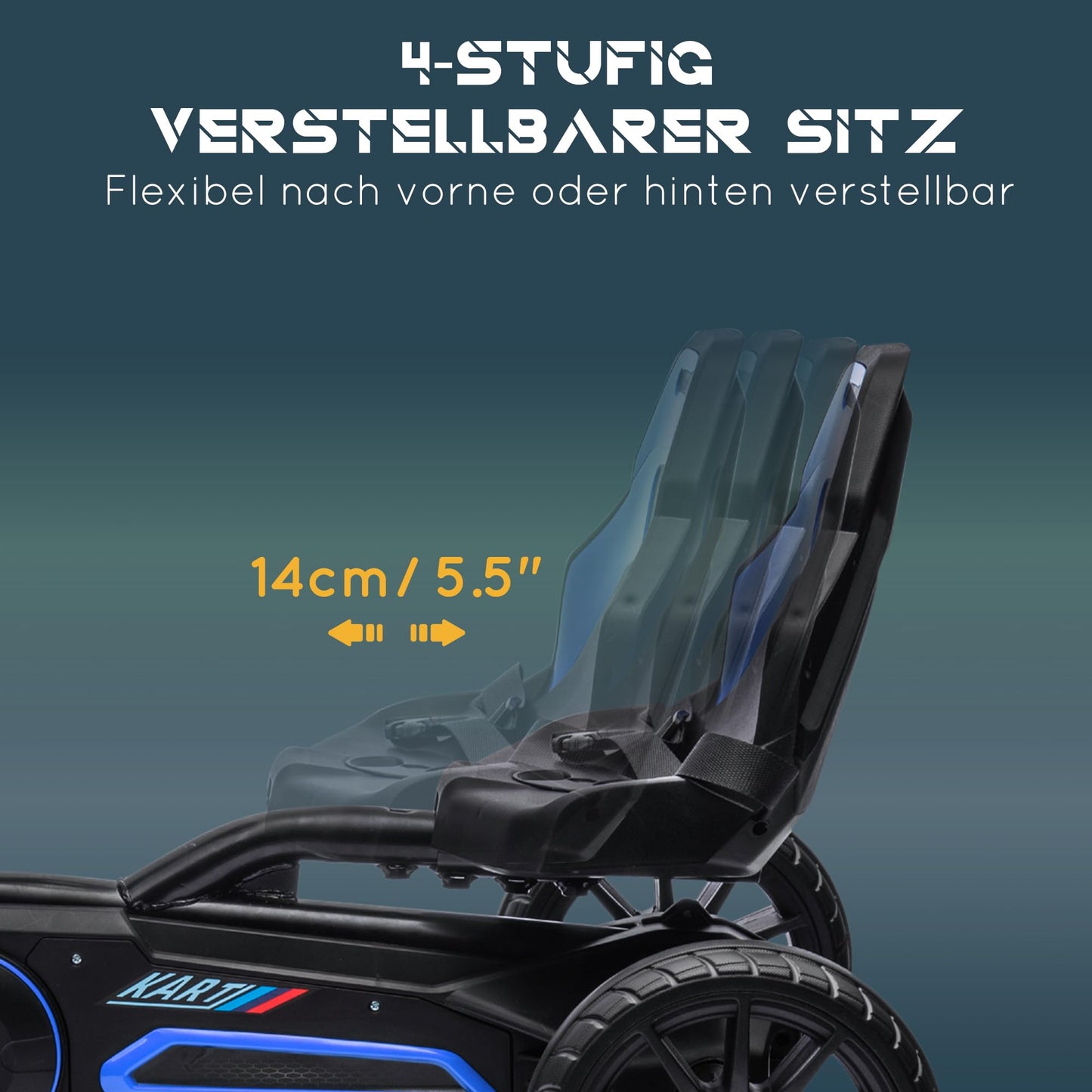 Polkuauto Gokart Sininen