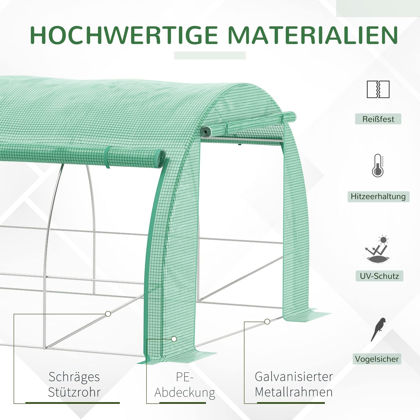 Kasvihuone 6 x 3 x 2 m