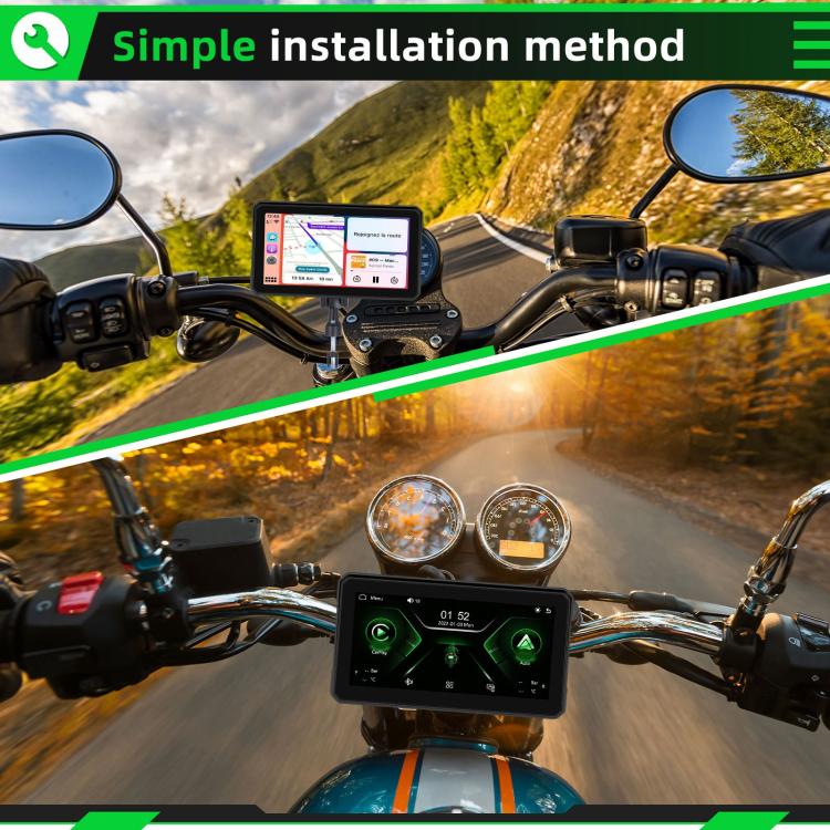 Moottoripyörän CarPlay and Android Auto