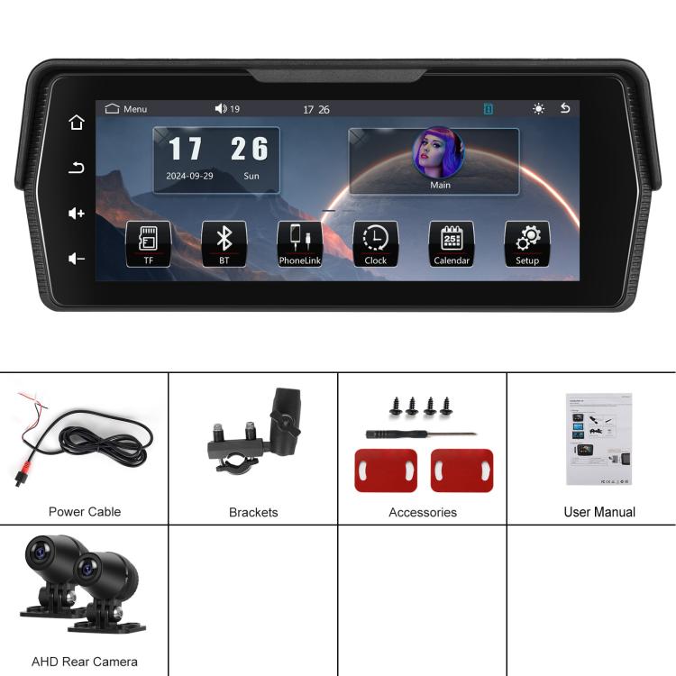 Moottoripyörän CarPlay Android Auto