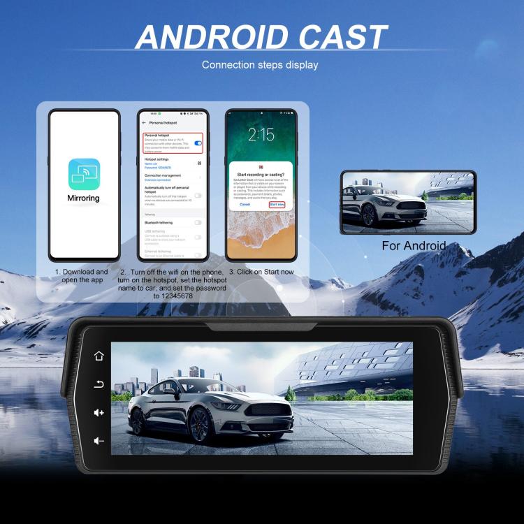 Moottoripyörän CarPlay Android Auto