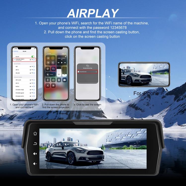 Moottoripyörän CarPlay Android Auto