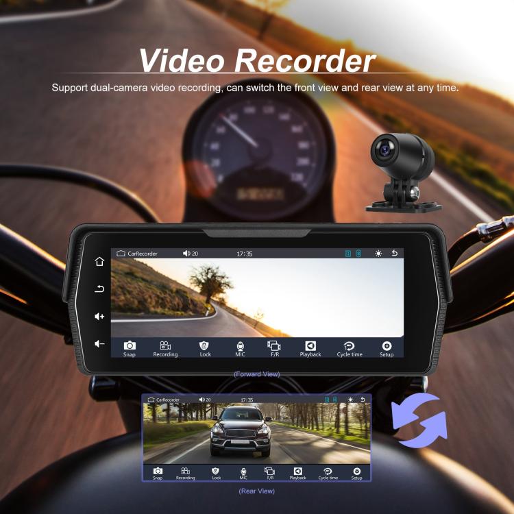 Moottoripyörän CarPlay Android Auto