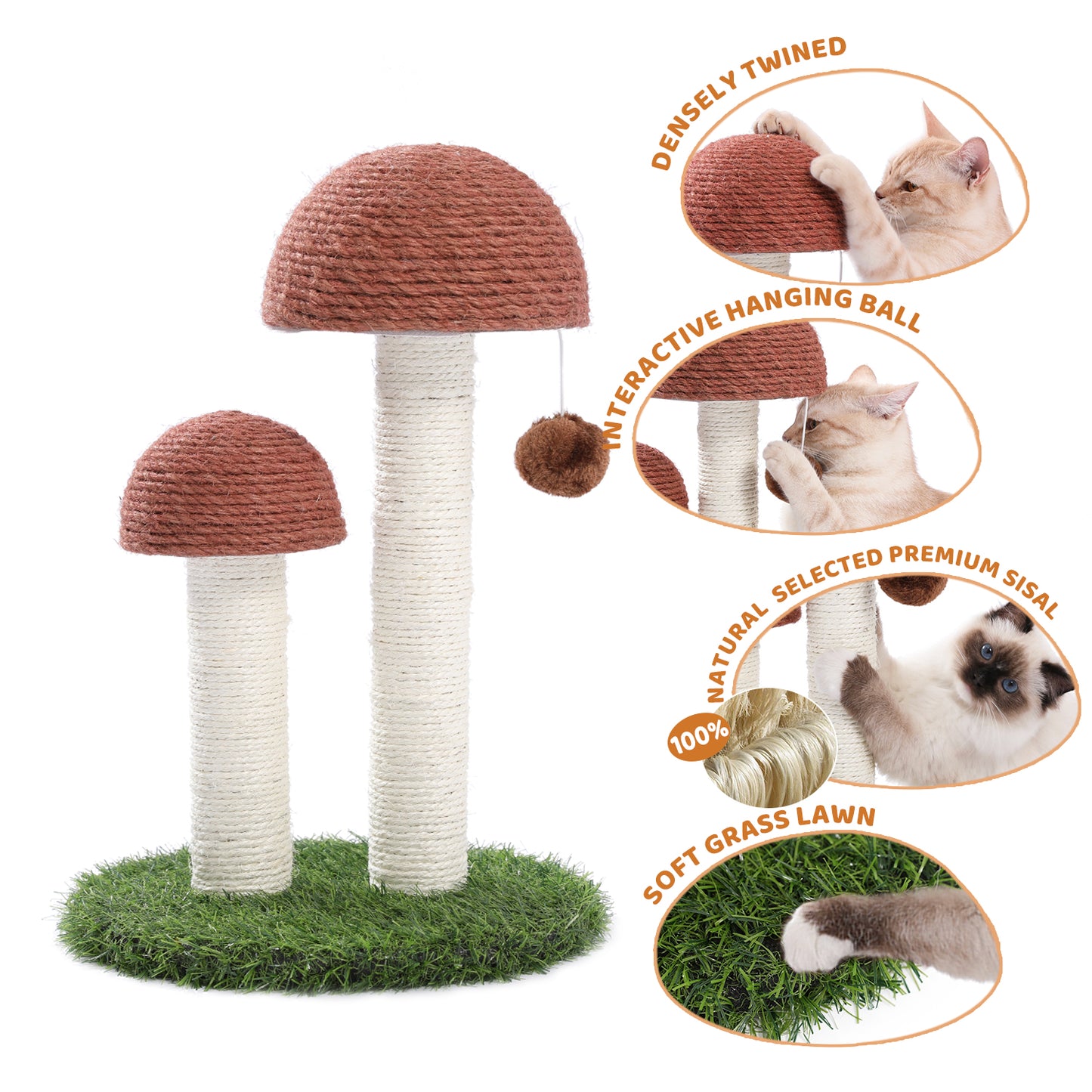Kiipeilypuu "Mushrooms" 48 cm