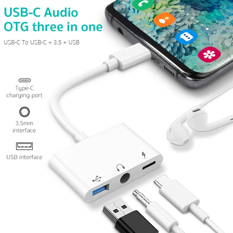 3 in 1 USB-C / Type-C + USB + 3.5mm