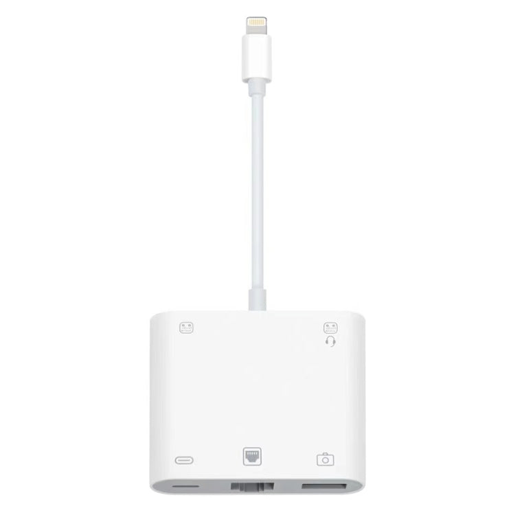 5 in 1 USB3.0 / RJ45 / 3.5mm Adapter