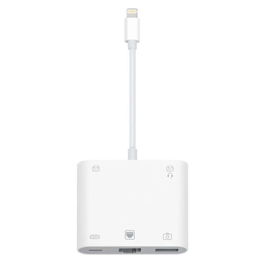 5 in 1  USB3.0 / RJ45 / 3.5mm Adapter
