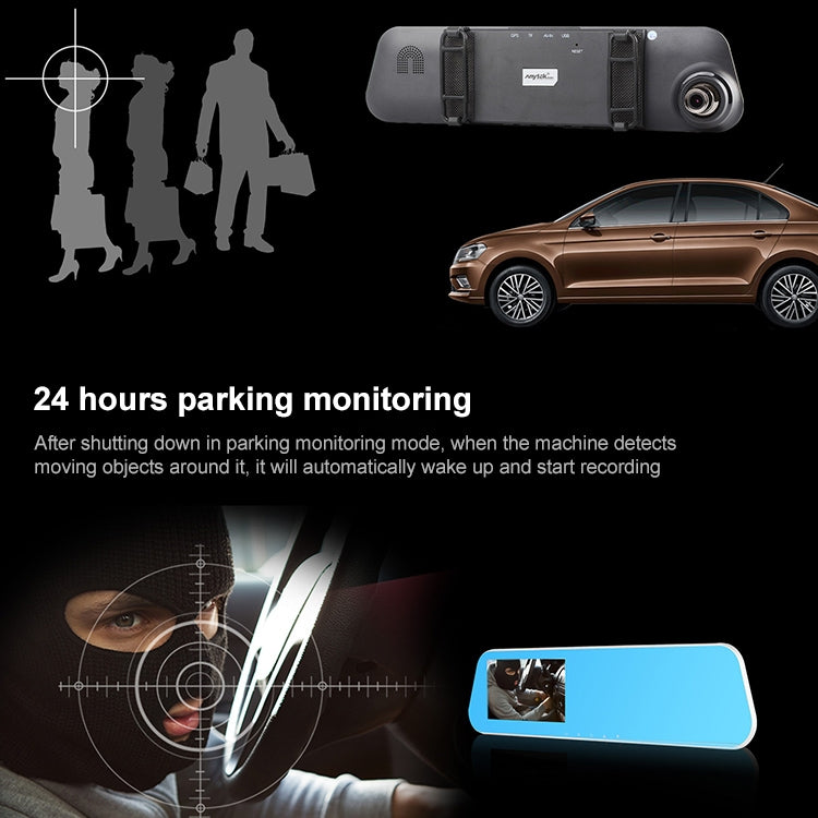 Dashcam 1080P 4.5" IPS Car DVR