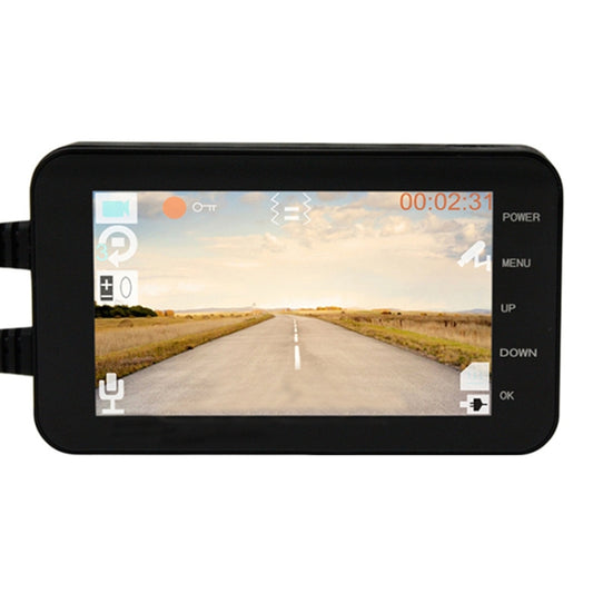 4 inch HD WIFI Dual Lens 1080P Waterproof Motorcycle Driving Recorder, 4 inch