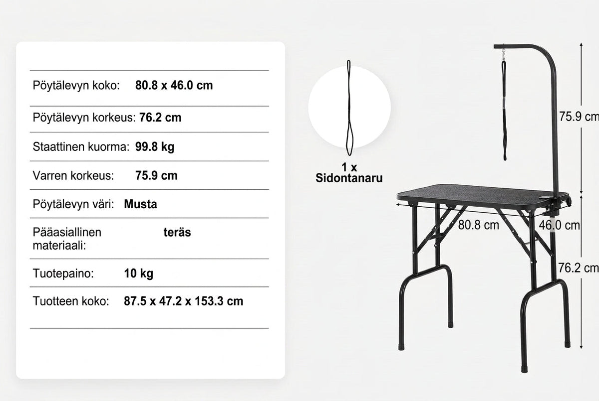 Trimmauspöytä 100 kg