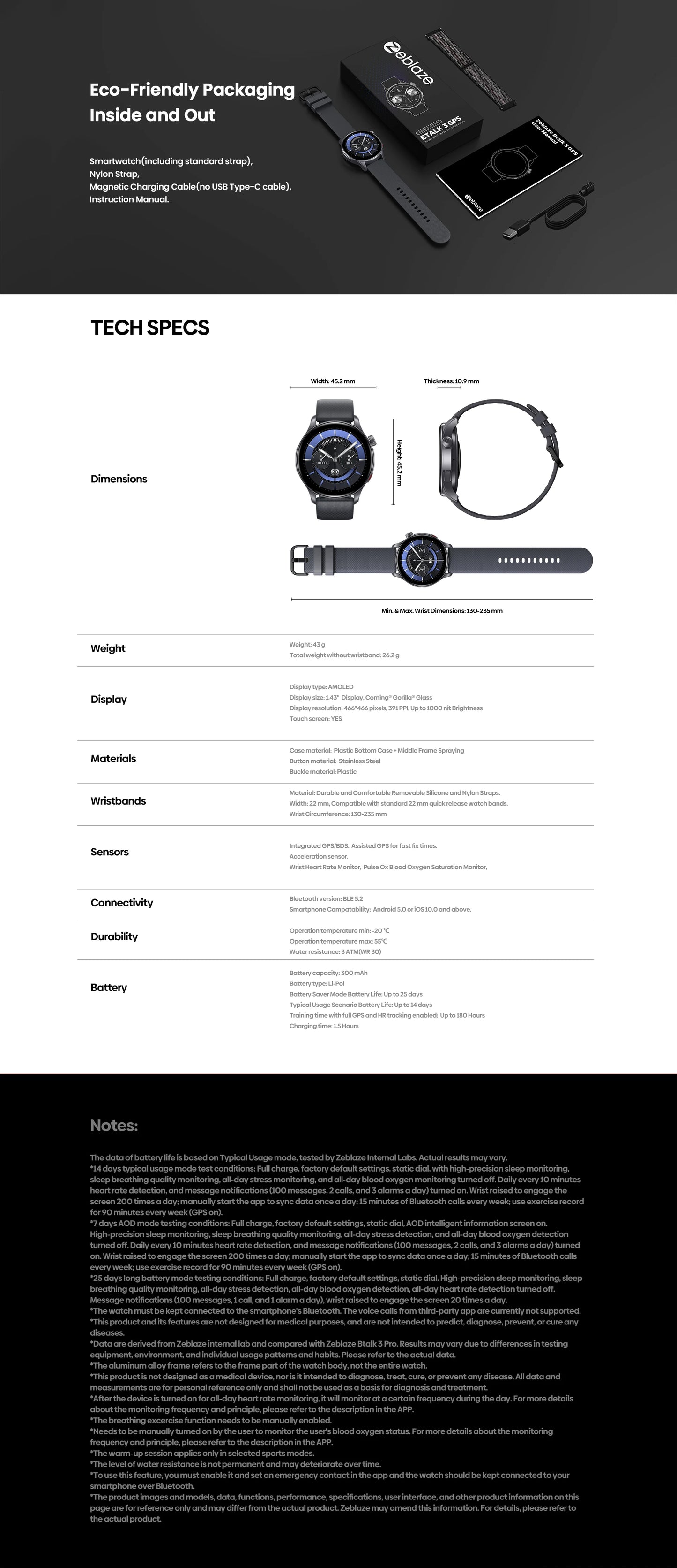 Älykello GPS Smartwatch 1.43" AMOLED