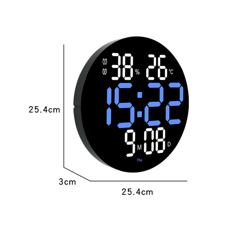 Seinäkello Led Digital 25 cm