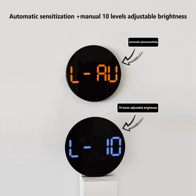 Seinäkello Led Digital 25 cm