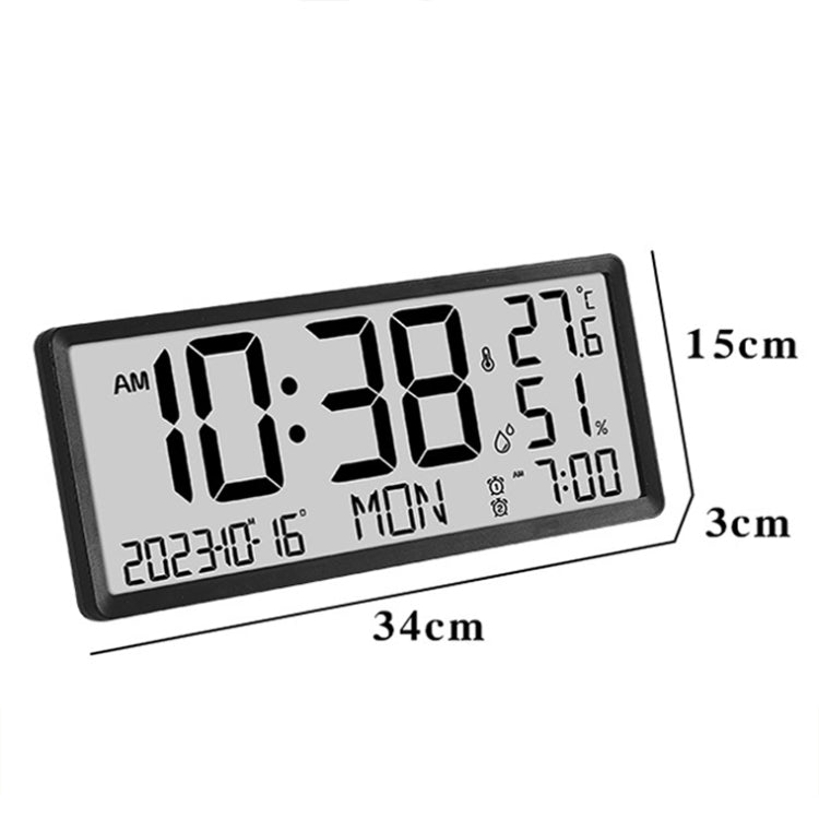 Seinäkello LCD 34 cm