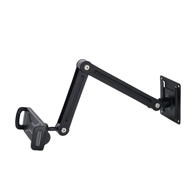 Long Arm Articulated Wall Mount Tablet Holder Adjustable Phone Mount with Detachable Base