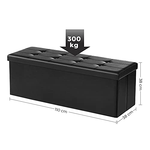Istuinpenkki PU-nahka 110 cm musta