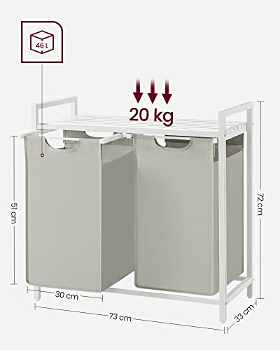 Pyykkikori 2 x 46 L