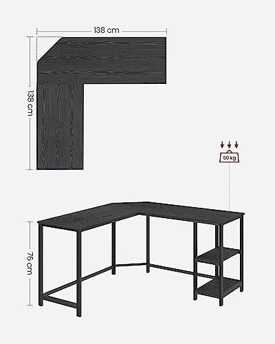 Kirjoituspöytä L-Shape 138 cm
