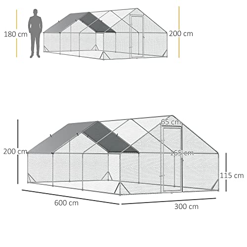 Kanahäkki 3 x 6 x 2 m