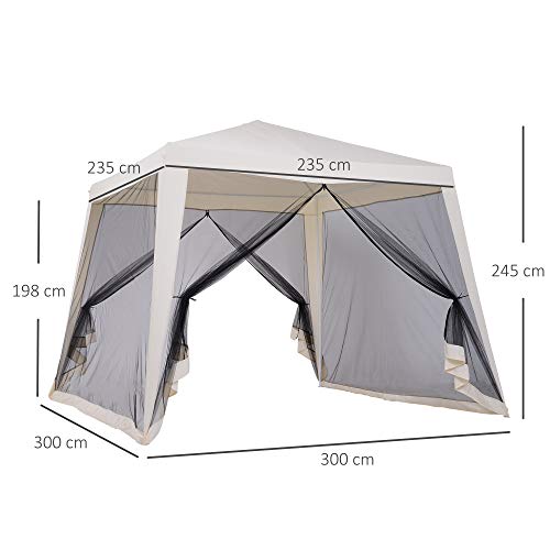 Paviljonki hyttysverkolla 3 x 3 m
