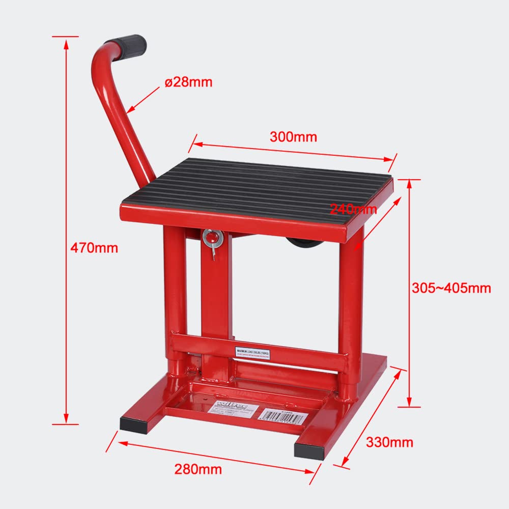 Moottoripyörän nosturi 135 kg