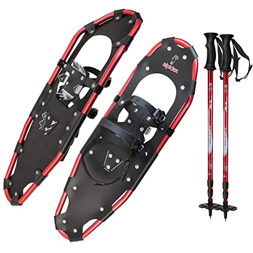 Lumikengät 30" sauvoilla 135 kg