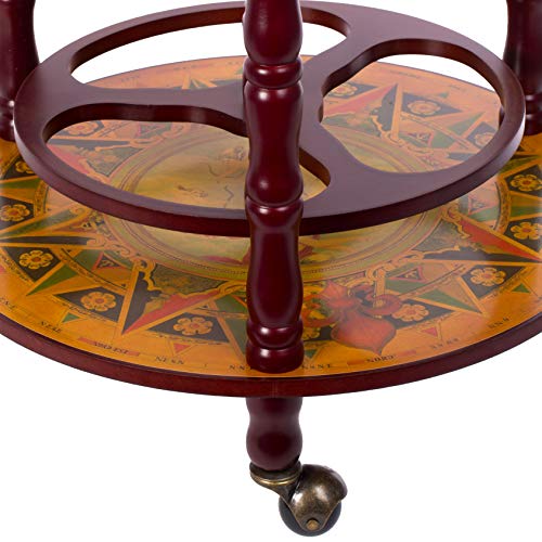 Baarikaappi tarjoiluvaunu karttapallo 103 cm