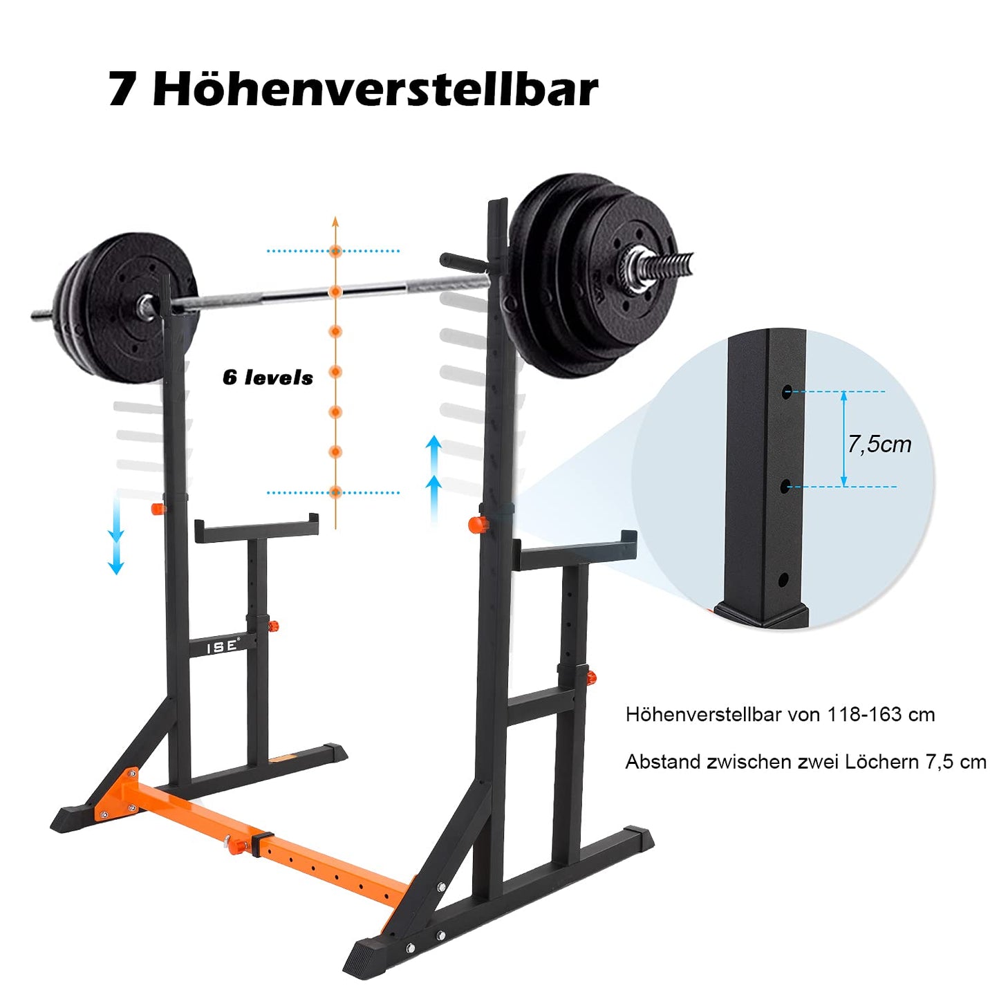Kyykkyteline / Punnerrusteline 200 kg