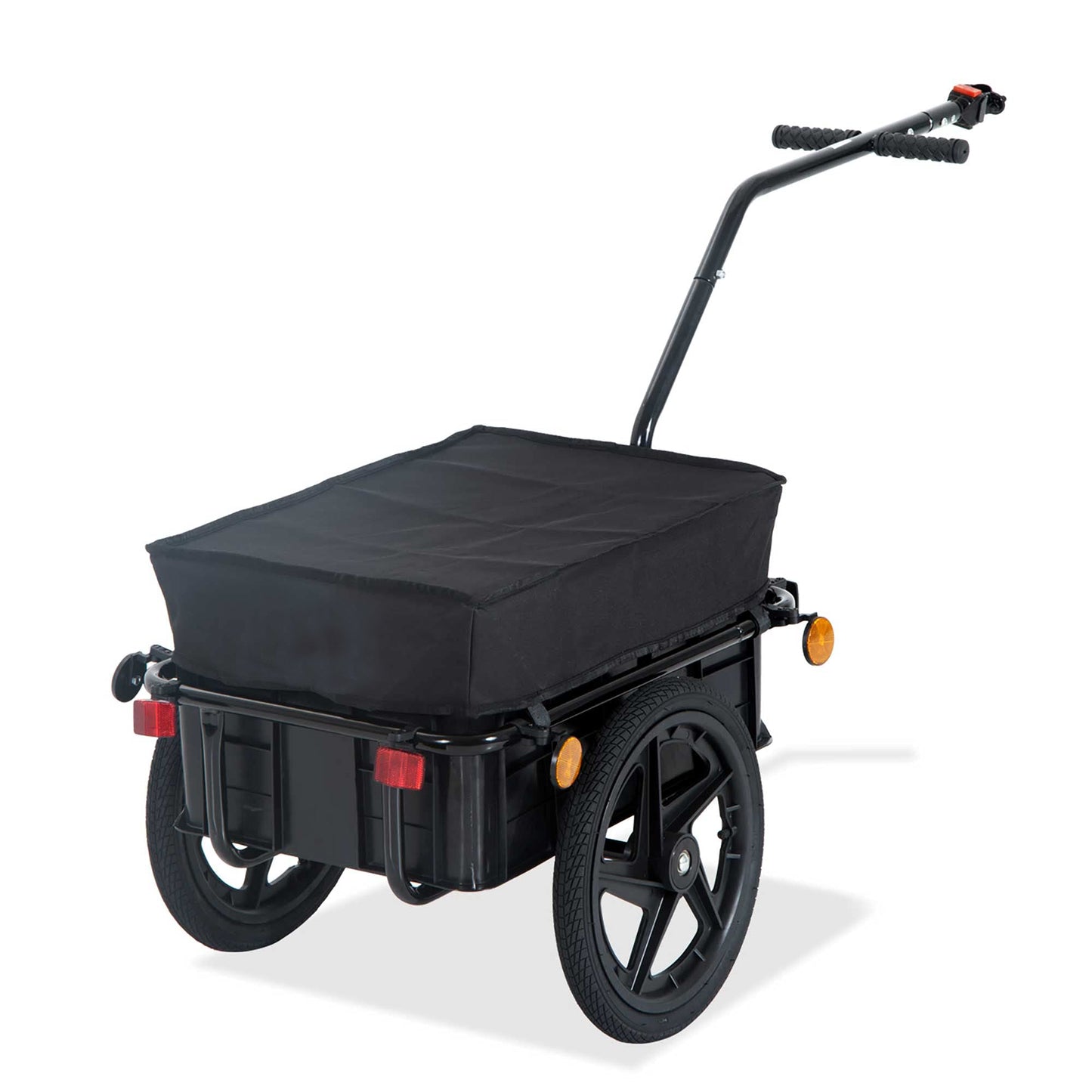 Polkupyörän peräkärry 40 kg Musta