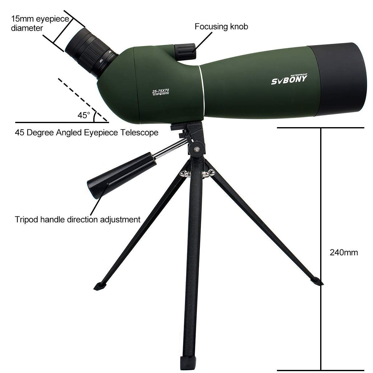 Svbony 20-60x80 kaukoputki