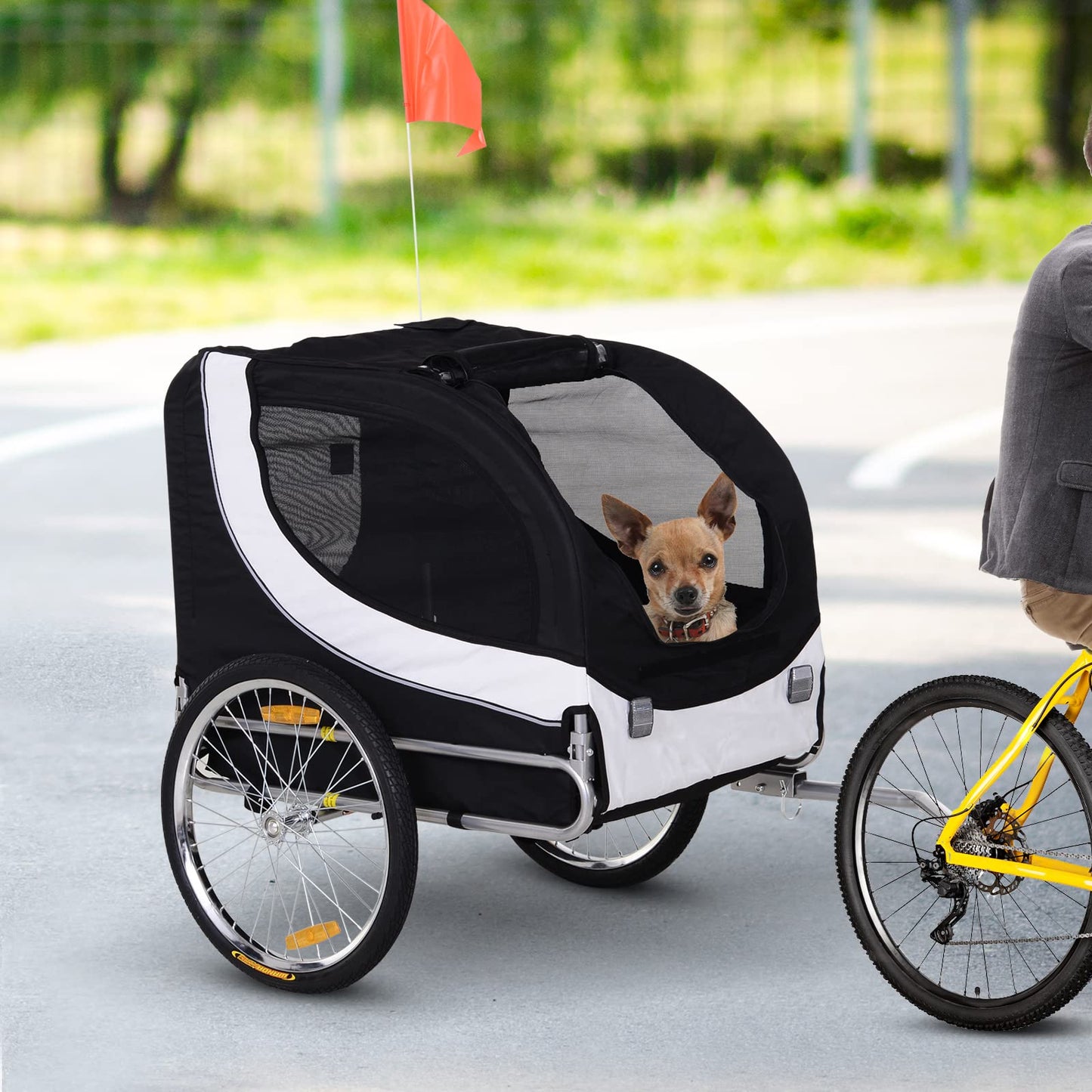 Polkupyörän peräkärry 20 kg Musta