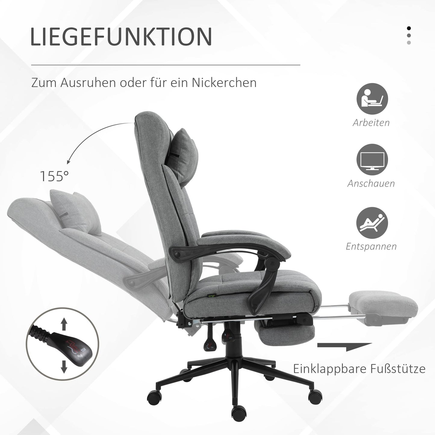 Toimistotuoli Grey 150 kg