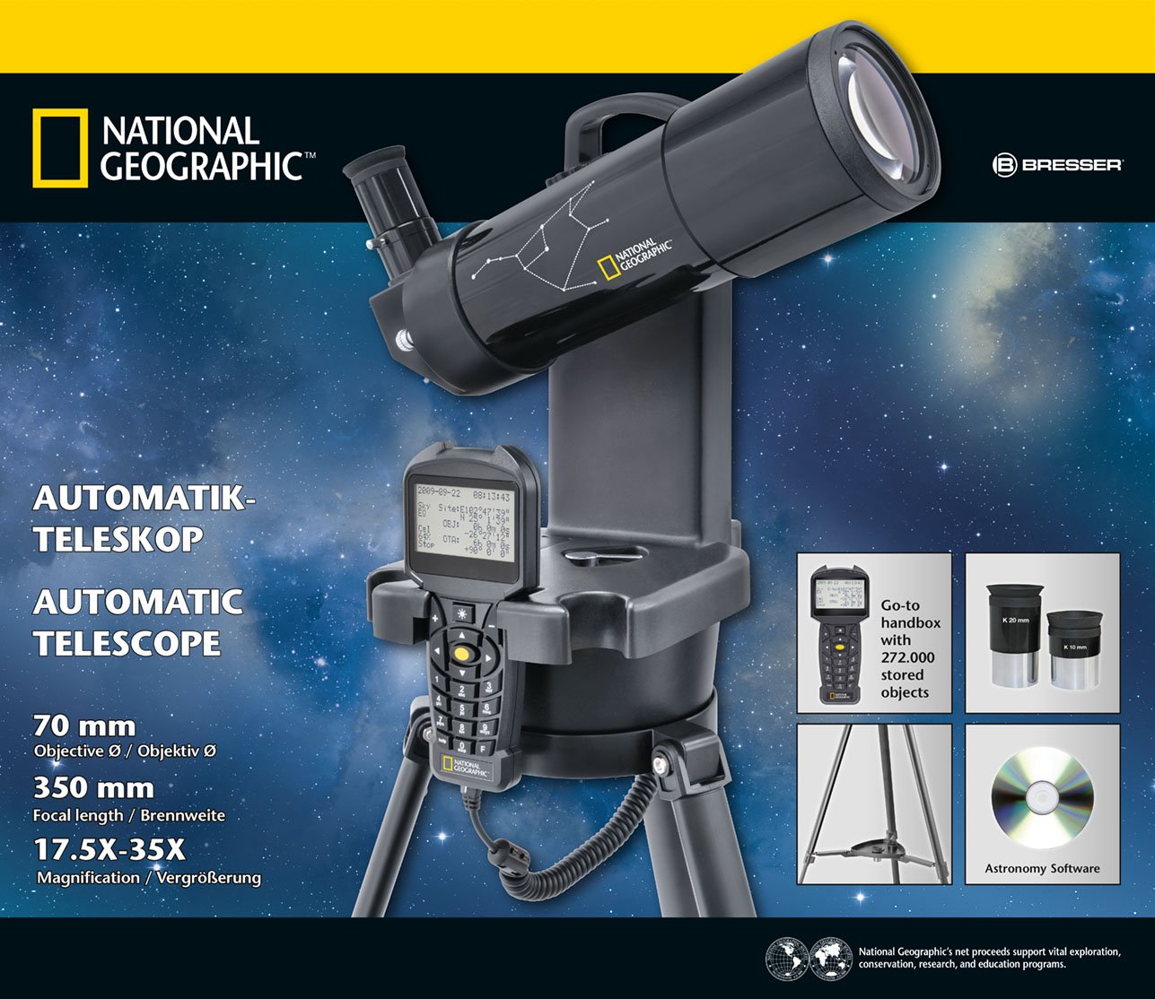 National Geographic 70/350 GoTo teleskooppi