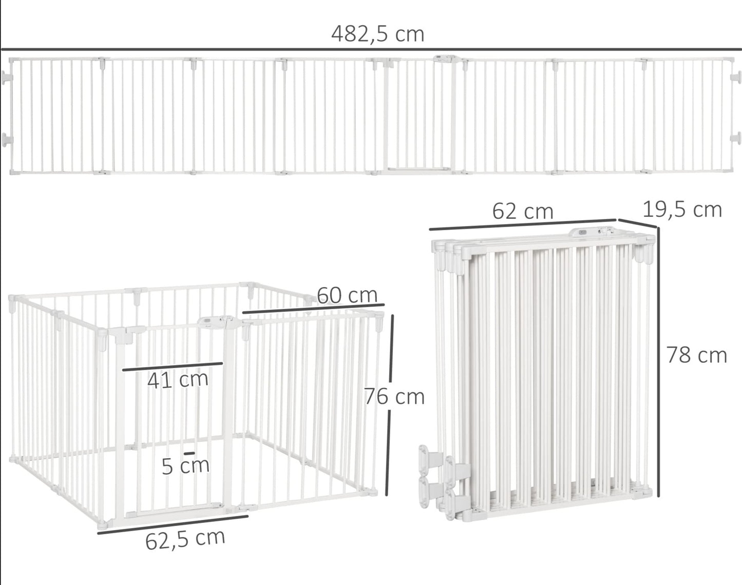 Pentuaitaus 8 Paneelia 76 cm