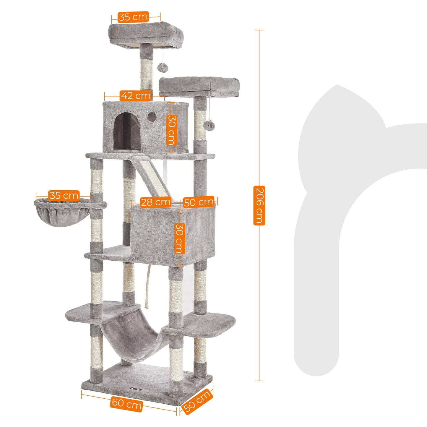 Kiipeilypuu 206 cm