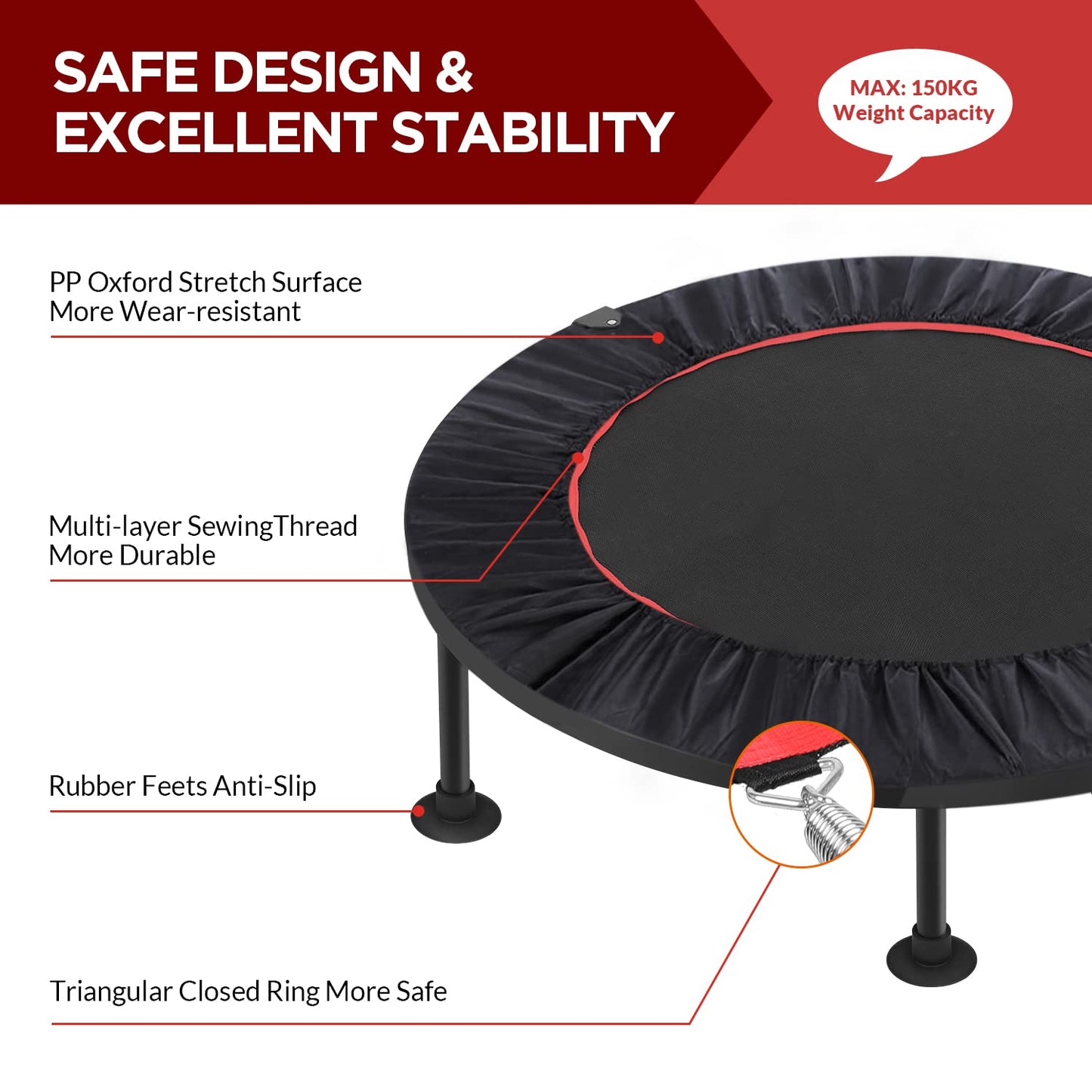 Fitness Trampoliini 102cm