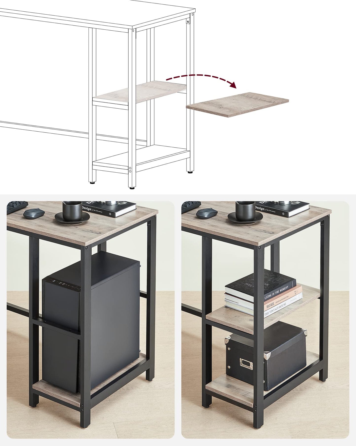 Kirjoituspöytä L-Shape 138 cm