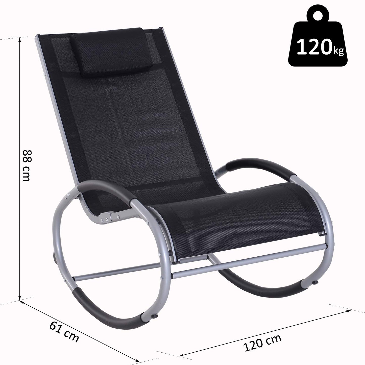 Keinutuoli Black 120 kg