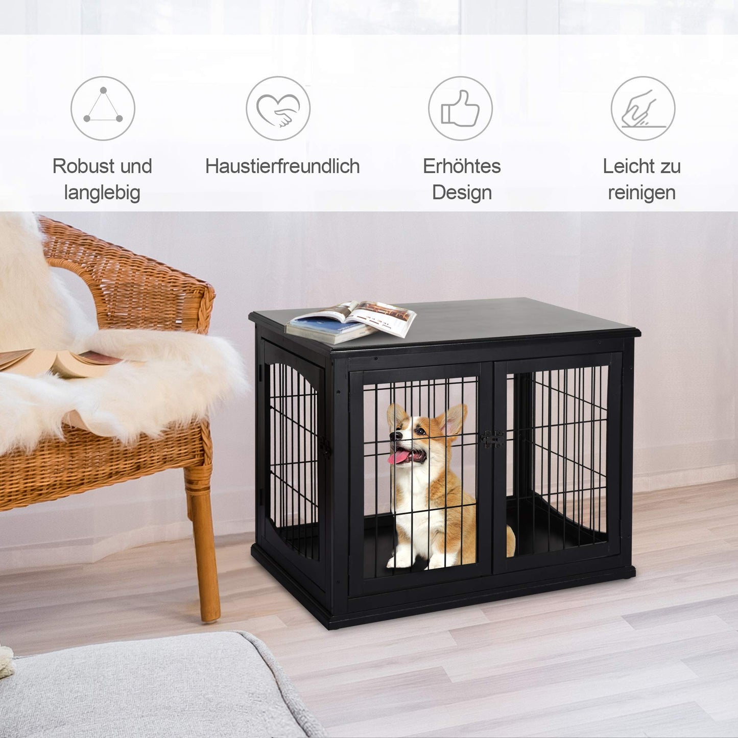 Lemmikkihäkki 81 x 58,5 x 66 cm