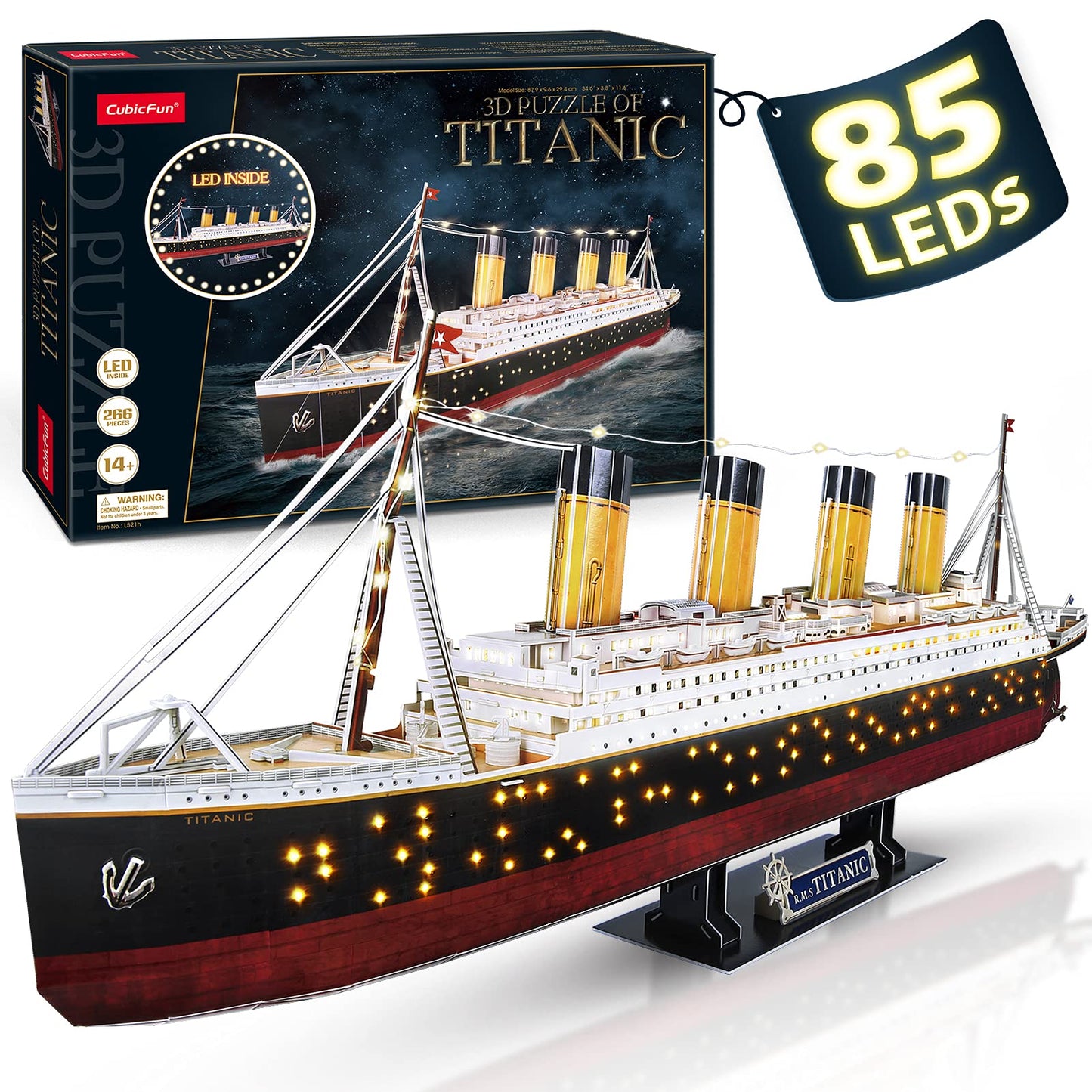 RMS Titanic Led 88 cm pienoismalli
