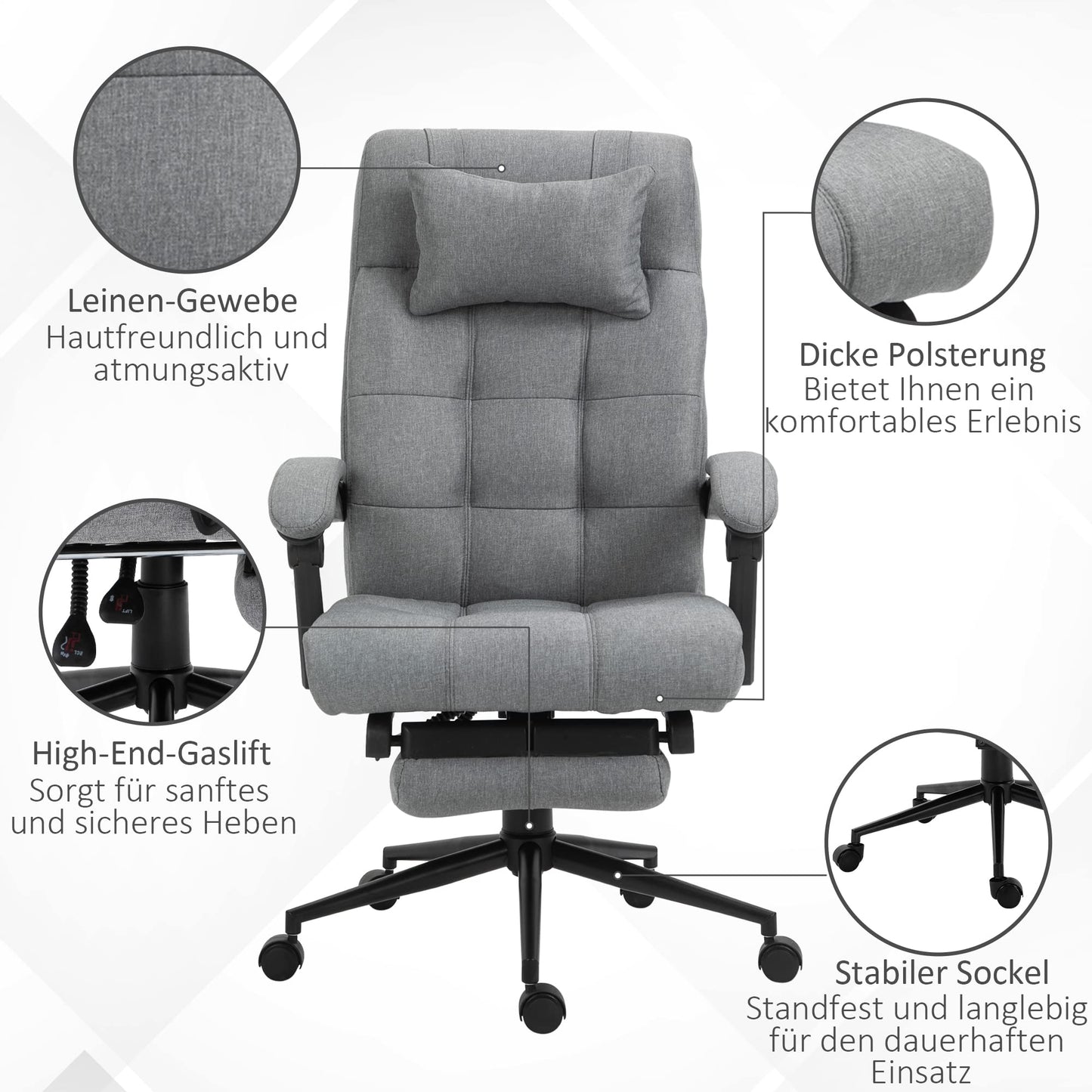 Toimistotuoli Grey 150 kg