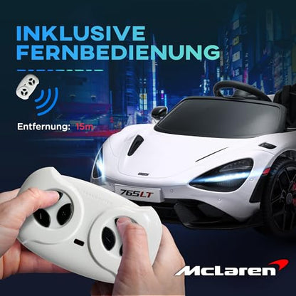 McLaren sähköauto 12V Valkoinen