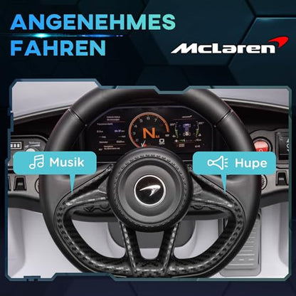 McLaren sähköauto 12V Valkoinen