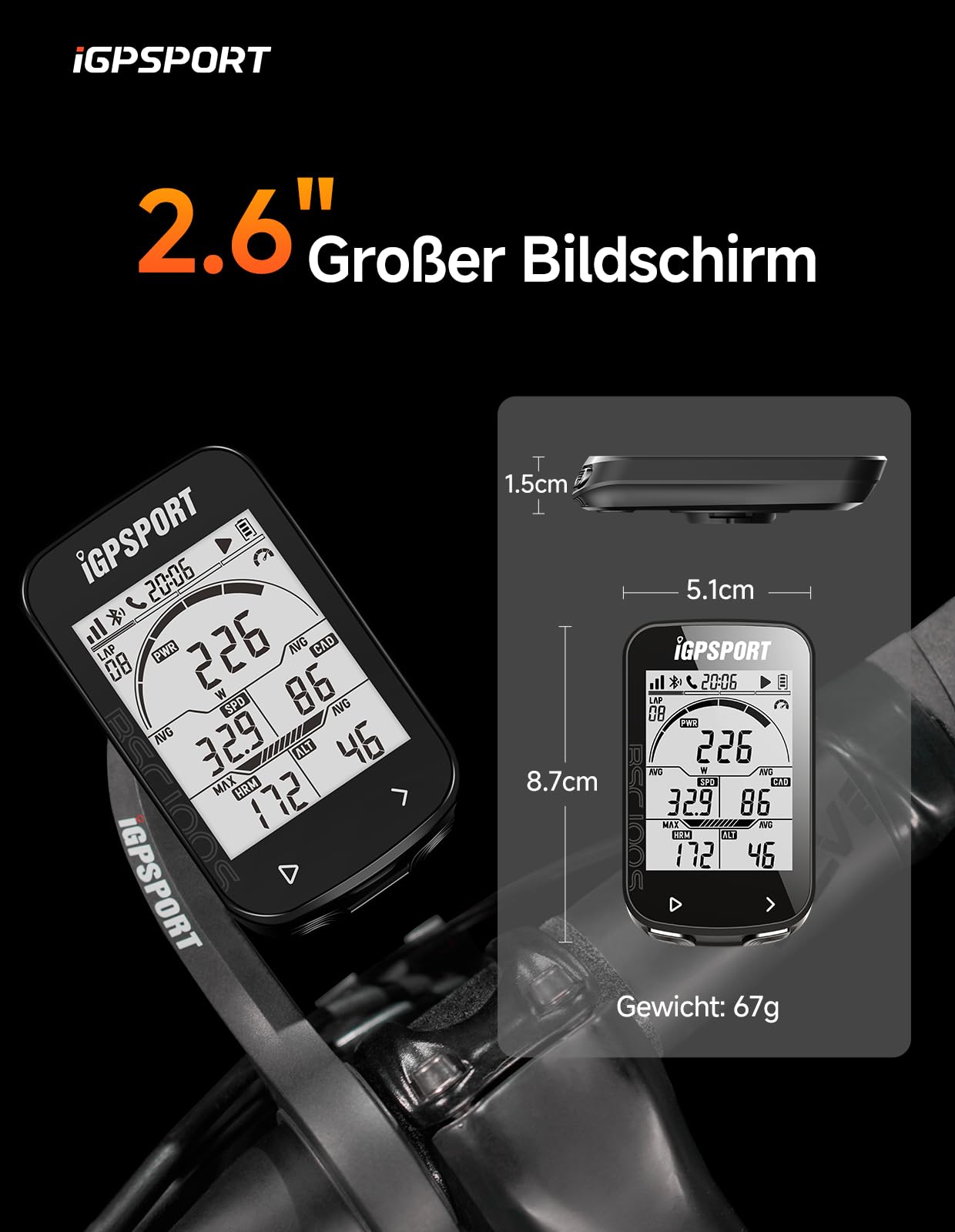 Polkupyörän Mittari GPS