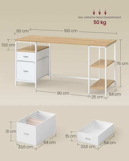 Kirjoituspöytä 2 Laatikolla