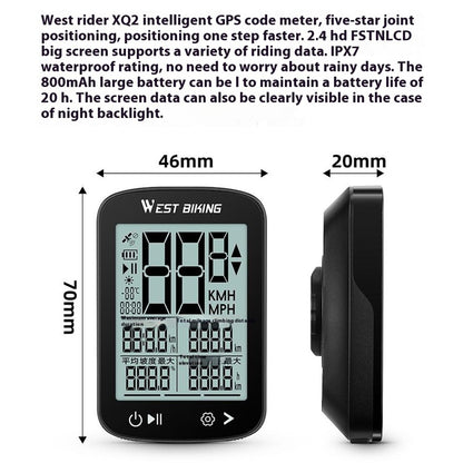 Polkupyörän mittari GPS